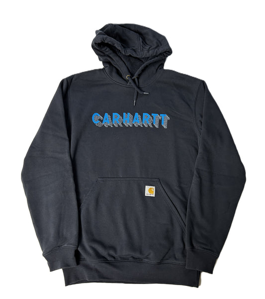 Hoodie Sweat à capuche Carhartt Taille S Bleu Marine Loose Fit