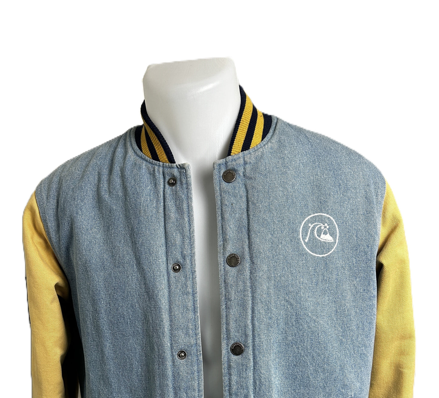 Manteau Teddy Quiksilver  Taille S Bleu et jaune