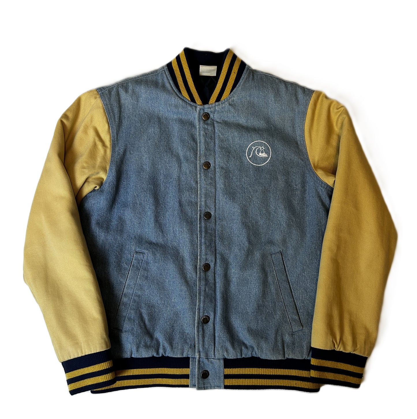 Manteau Teddy Quiksilver  Taille S Bleu et jaune