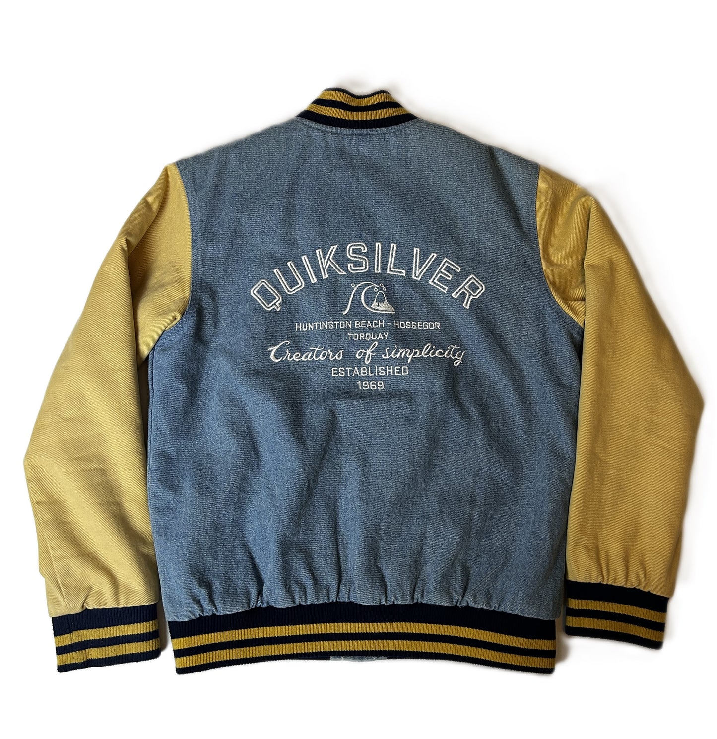 Manteau Teddy Quiksilver  Taille S Bleu et jaune