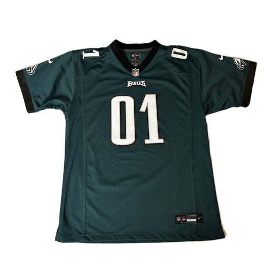 Maillot Football Américan Nike NFL EAGLES Taille XL Bleu turquoise