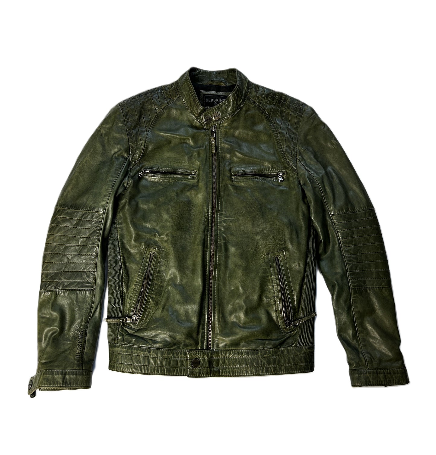 Veste en cuir Redskins Taille S Vert