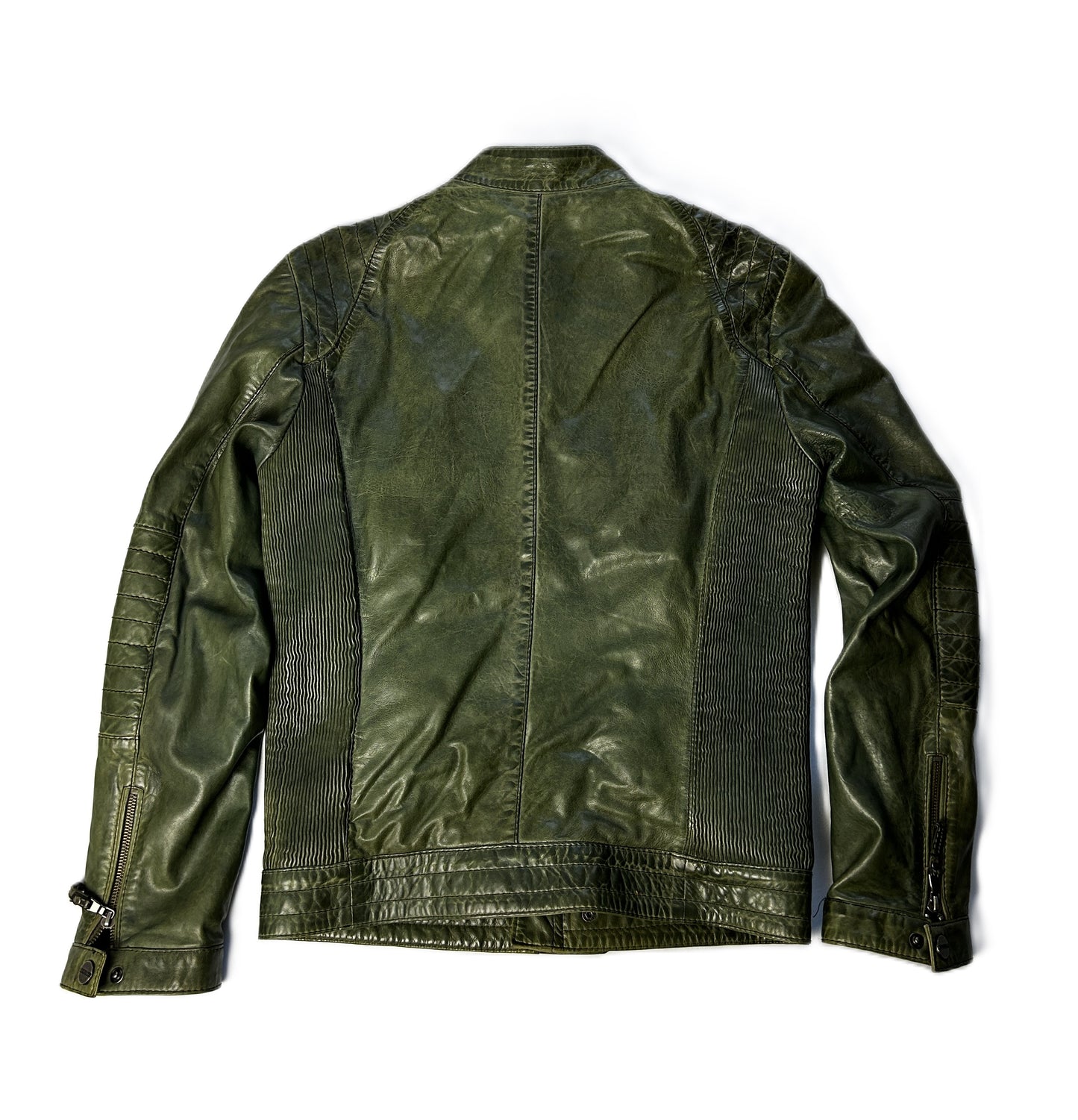 Veste en cuir Redskins Taille S Vert