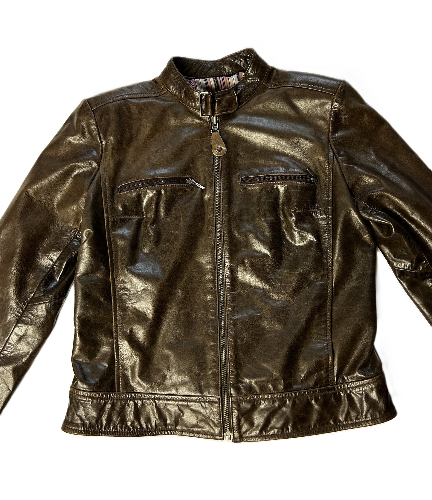 Veste en cuir Femme Redskins Taille M Marron