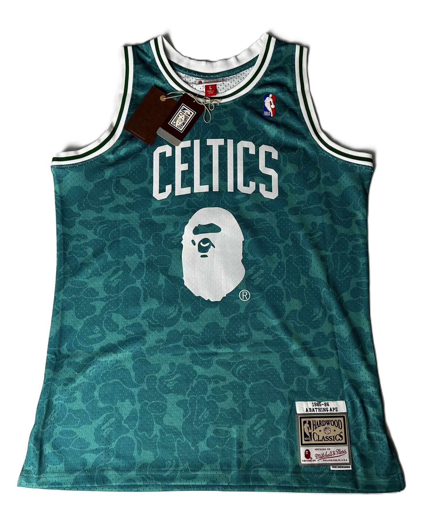 Maillot Basket Mitchell & Ness NBA Celtics BAPE Taille L