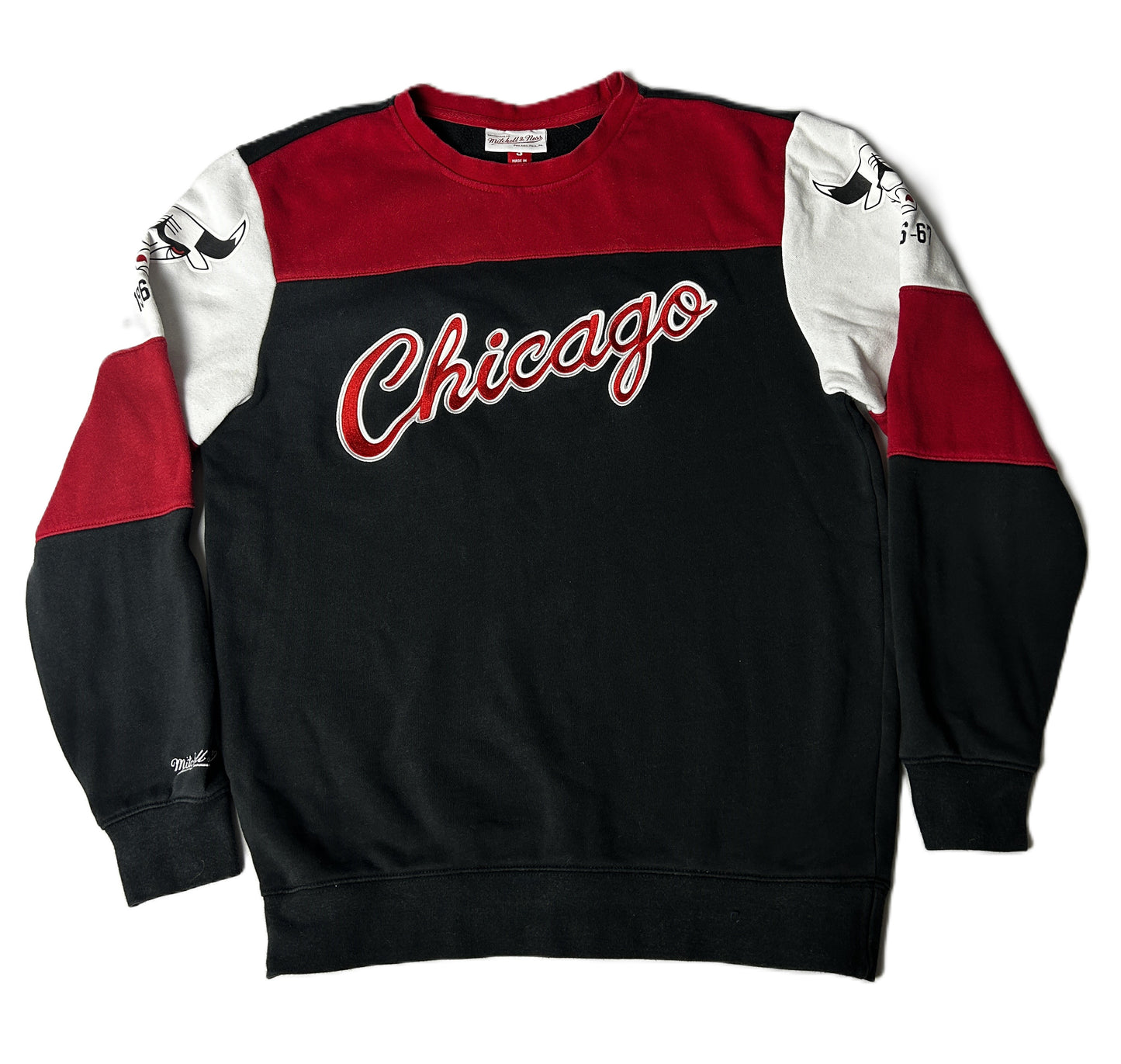 Sweat Mitchell & Ness NBA Bulls Taille S Noir