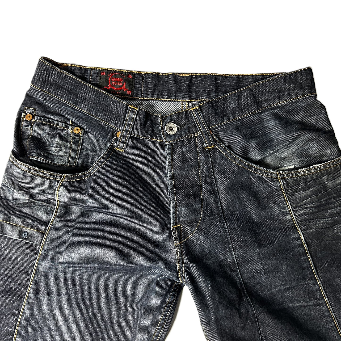 Jeans Evisu taille 33 Bleu Marine