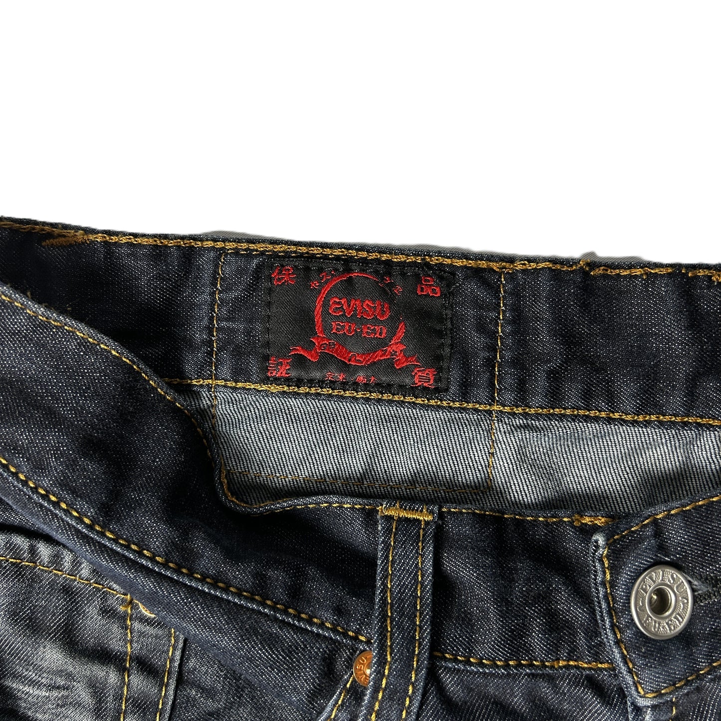 Jeans Evisu taille 33 Bleu Marine