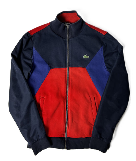 Veste zippé Lacoste Taille S Bleu Marine et rouge