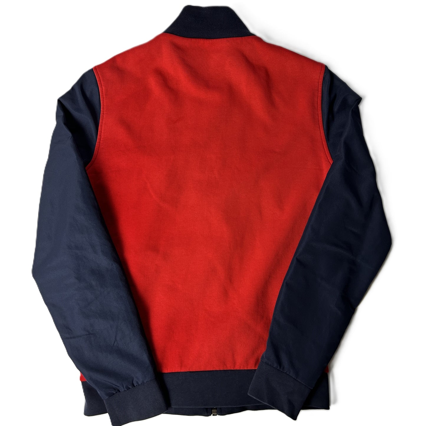 Veste zippé Lacoste Taille S Bleu Marine et rouge