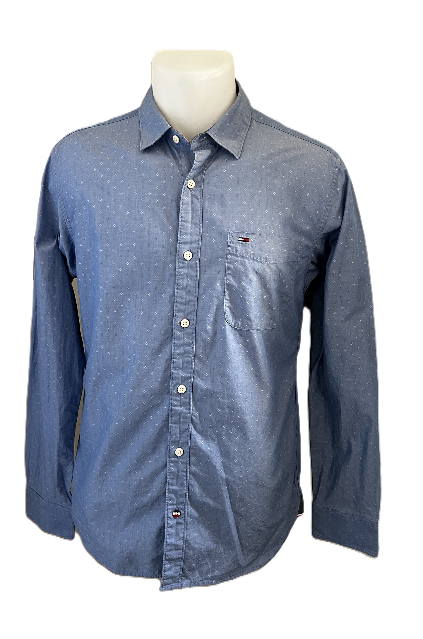 Chemise Tommy Hilfiger Taille S Bleu à motif