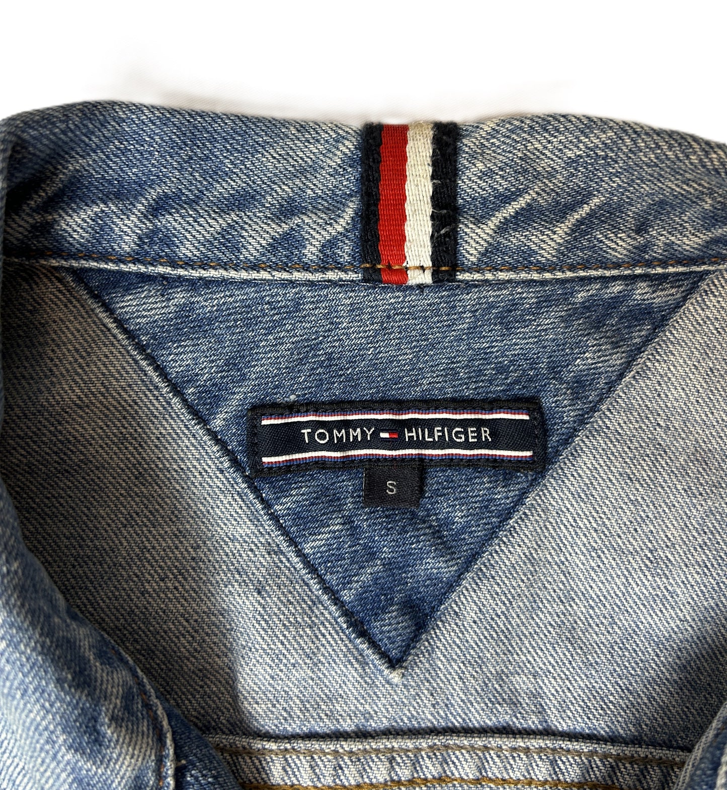 Veste en jeans Tommy Hilfiger Taille S Bleu clair