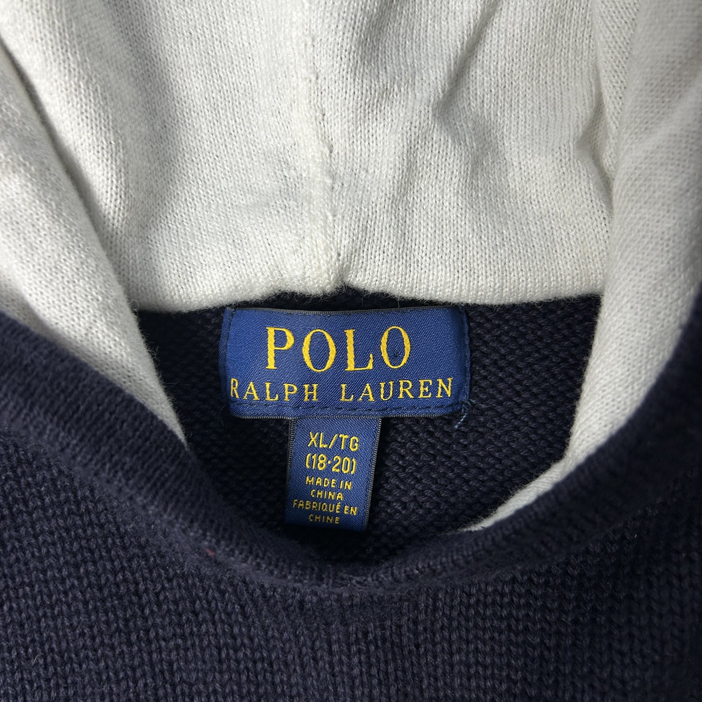 Pull à capuche Ralph Lauren Taille M Bleu Marine