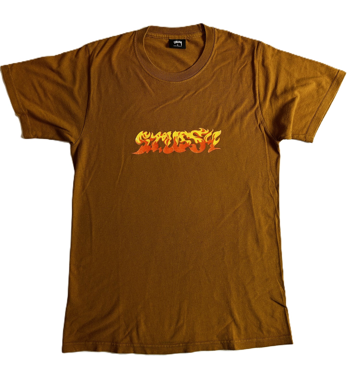 T-Shirt Stüssy Taille S Moutarde